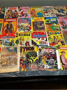 Vintage Comic Books. 30 assorted different ones.